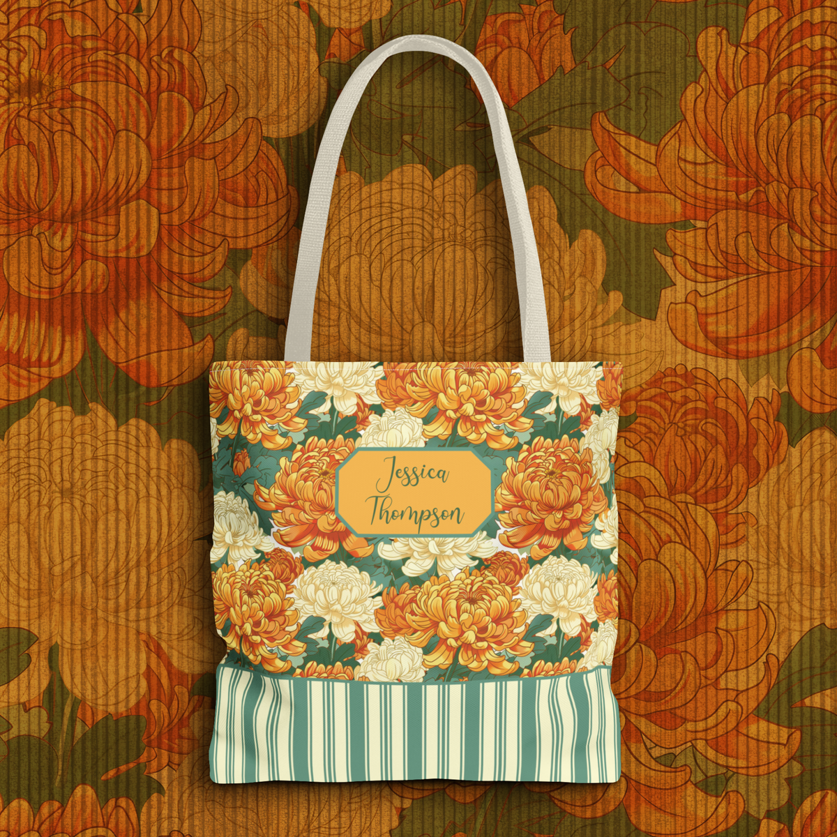 Personalizable Floral Tote Collection