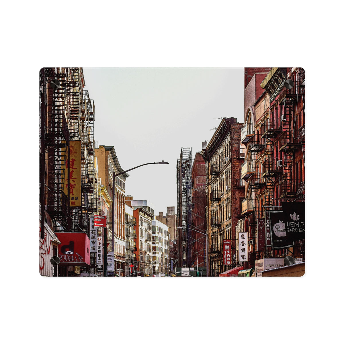 Chinatown New York Acrylic Wall Art - Chinatown Skyline Photo Panel