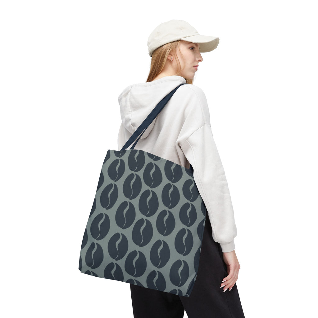 Blue Coffee Bean Tote - City Blues Coffee Vibes Tote Bag
