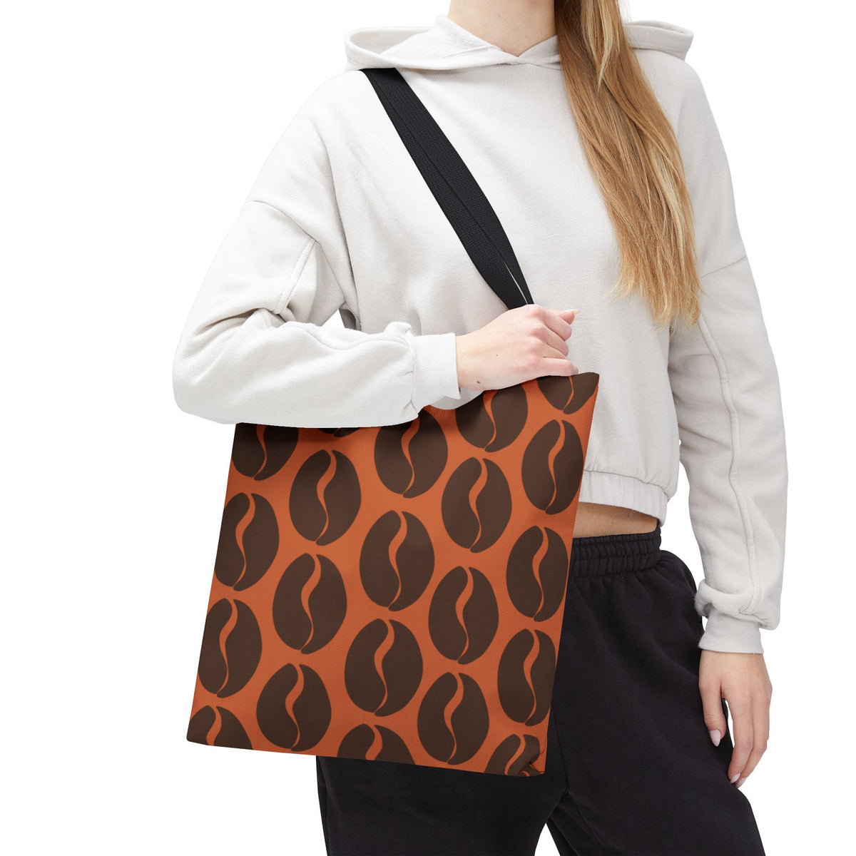 Coffee Bean Tote Bag - Cocoa Brown Coffee Lover's Tote