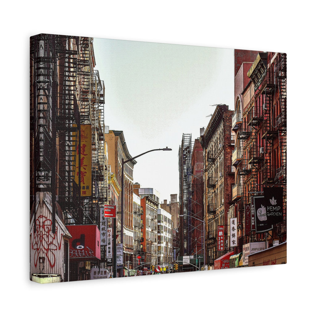 New York Skyline Gallery Wrap - Chinatown Skyline Canvas Wrap
