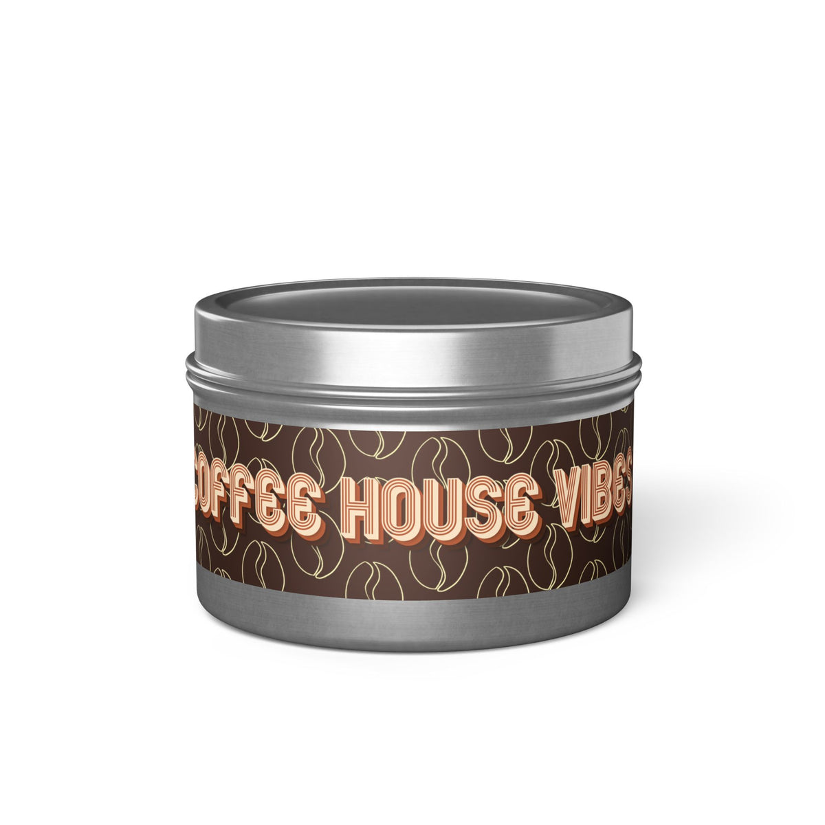Fresh Coffee Scent Candle - Coffee House Vibes Tin Candle