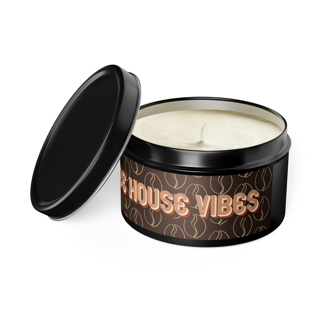 Fresh Coffee Scent Candle - Coffee House Vibes Tin Candle