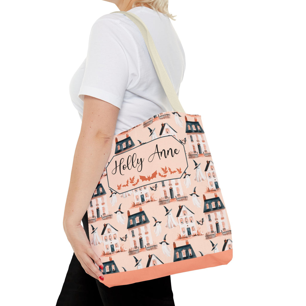 Spooky Village Personalizable Tote Bag