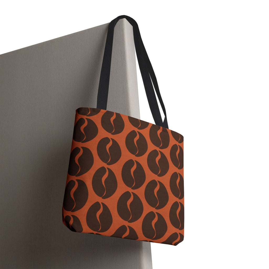 Coffee Bean Tote Bag - Cocoa Brown Coffee Lover's Tote