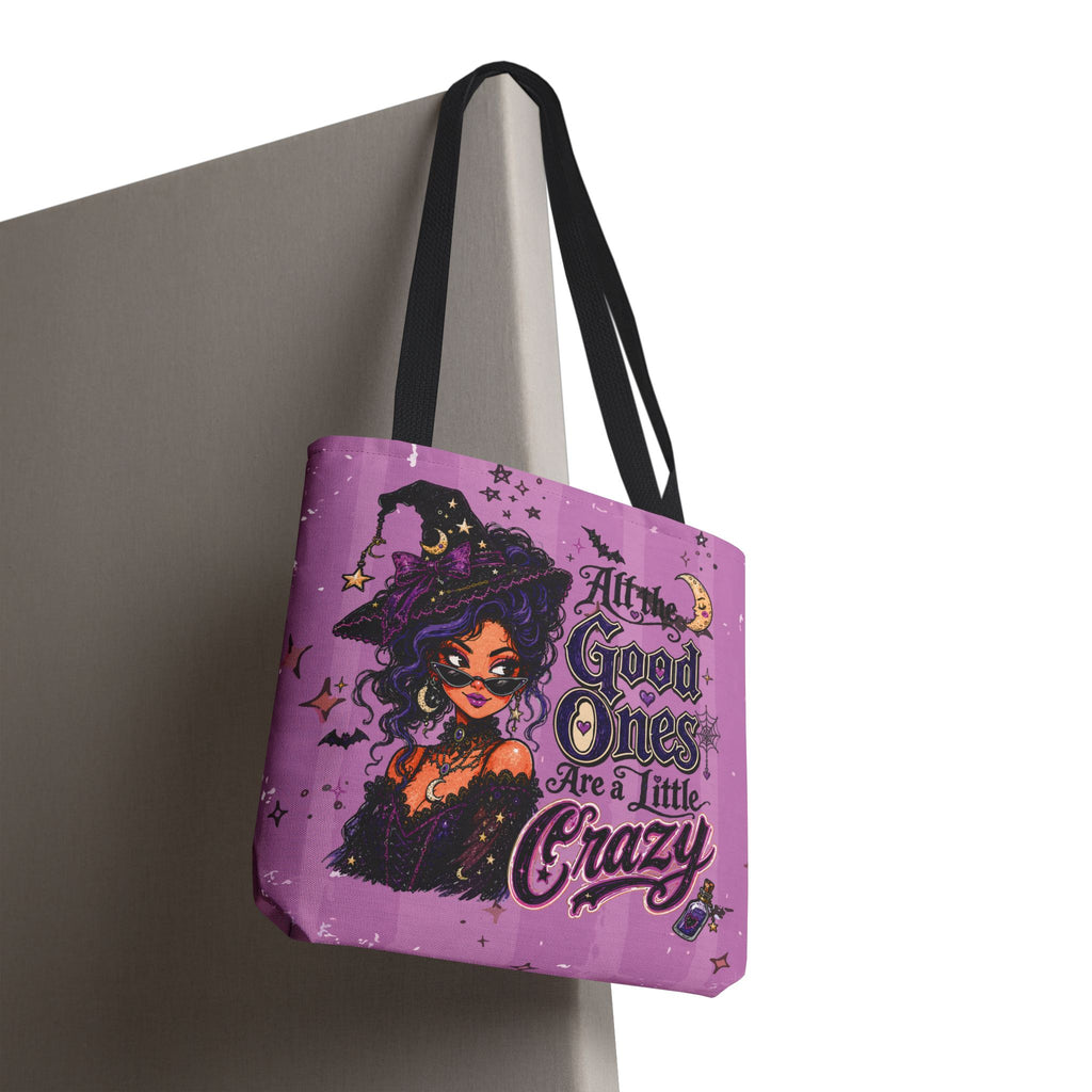 Witchy Purple Tote - “All the Good Ones Are a Little Crazy” Graphic Tote
