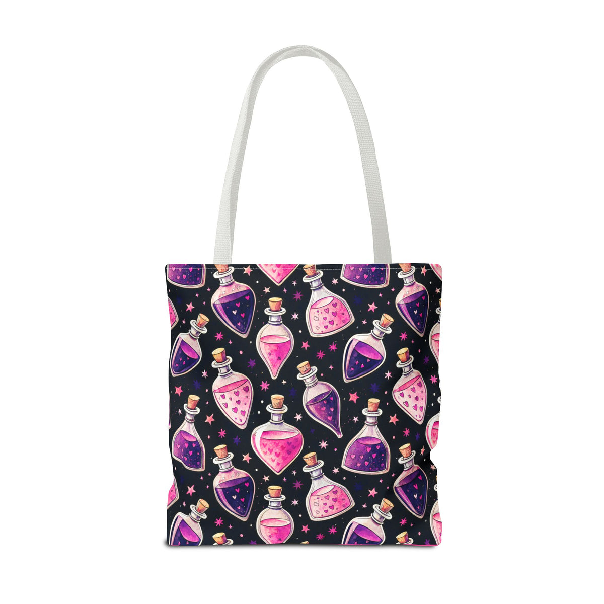 Cute Spooky Potion Bottle Bag - Pink and Purple Magic Halloween Tote