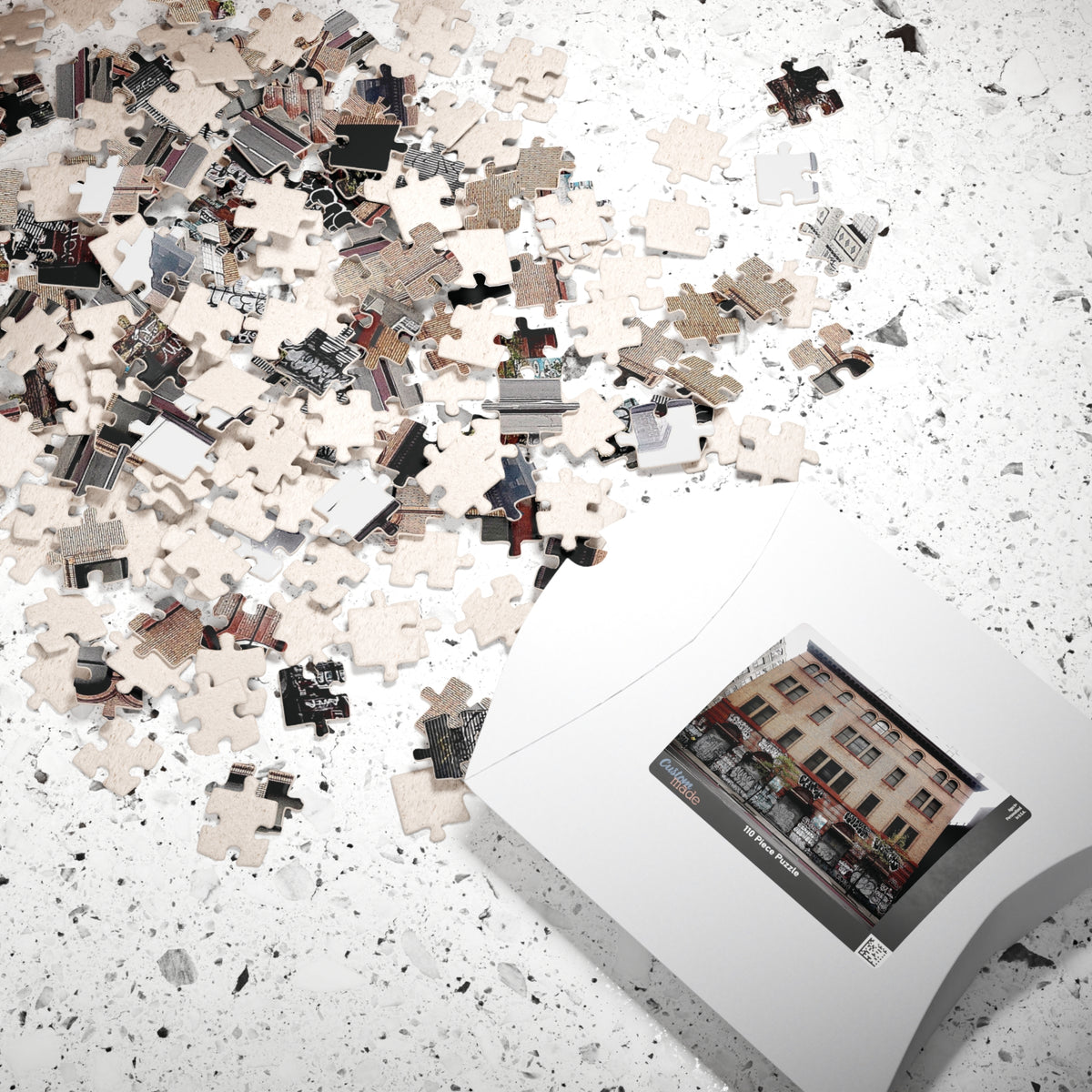 Urban Graffiti Photo Puzzle - Street Level Tagged Building Puzzle- 110 or 252 pieces