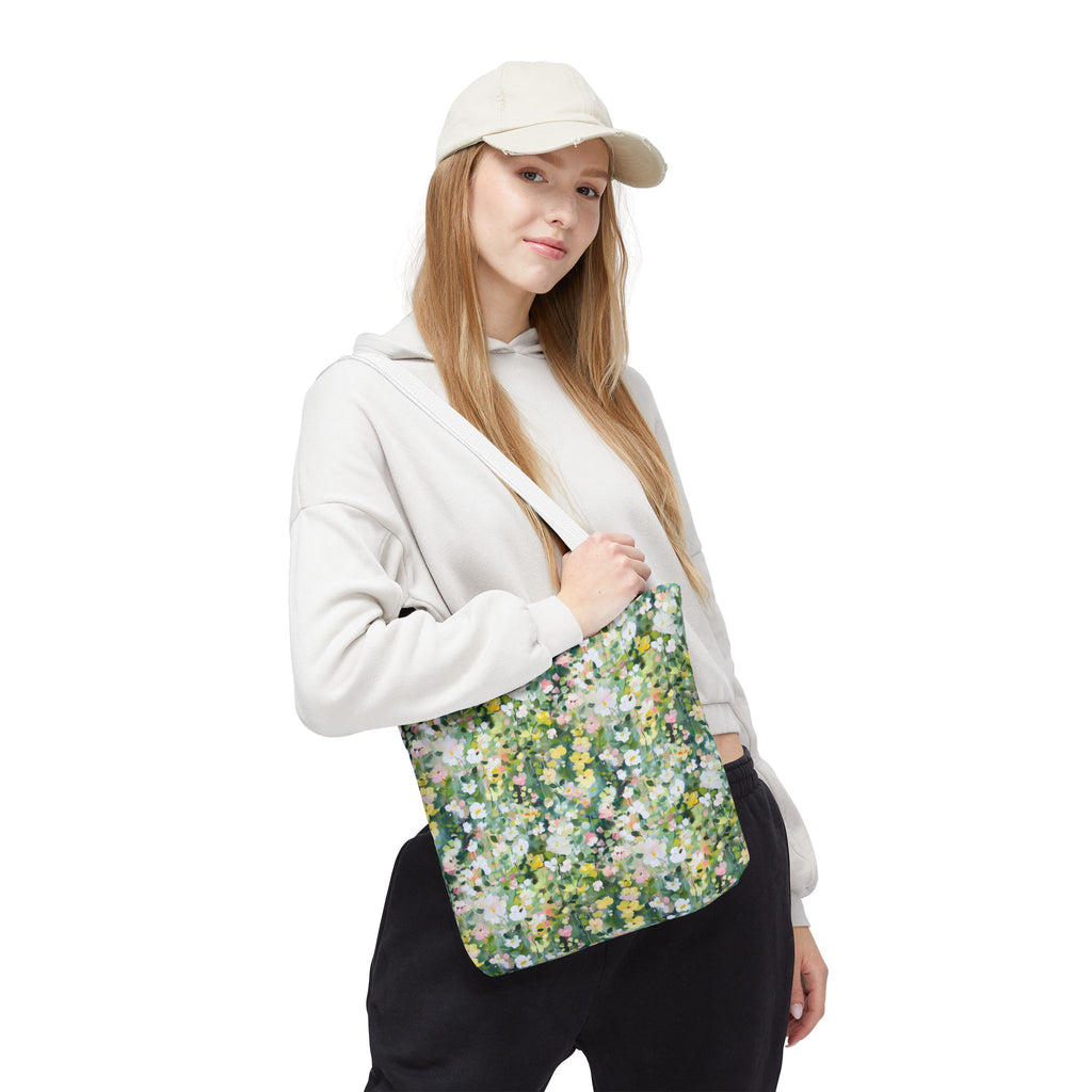 Floral Meadow Tote Bag – Spring Flower Market Carryall