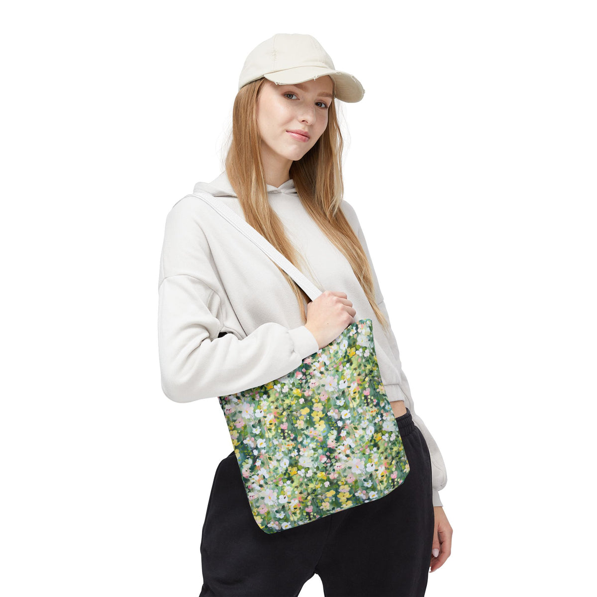 Floral Meadow Tote Bag – Spring Flower Market Carryall