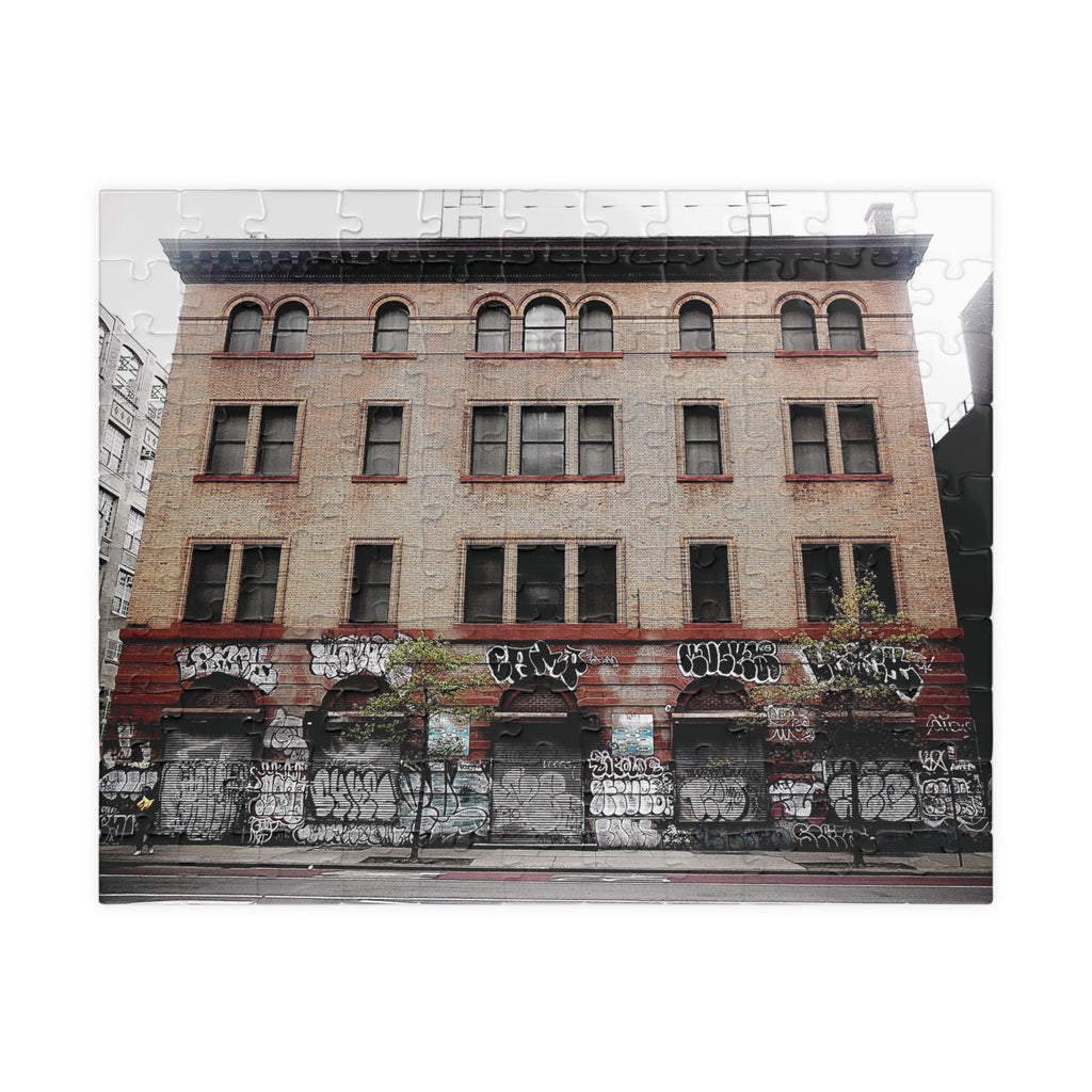 Urban Graffiti Photo Puzzle - Street Level Tagged Building Puzzle- 110 or 252 pieces