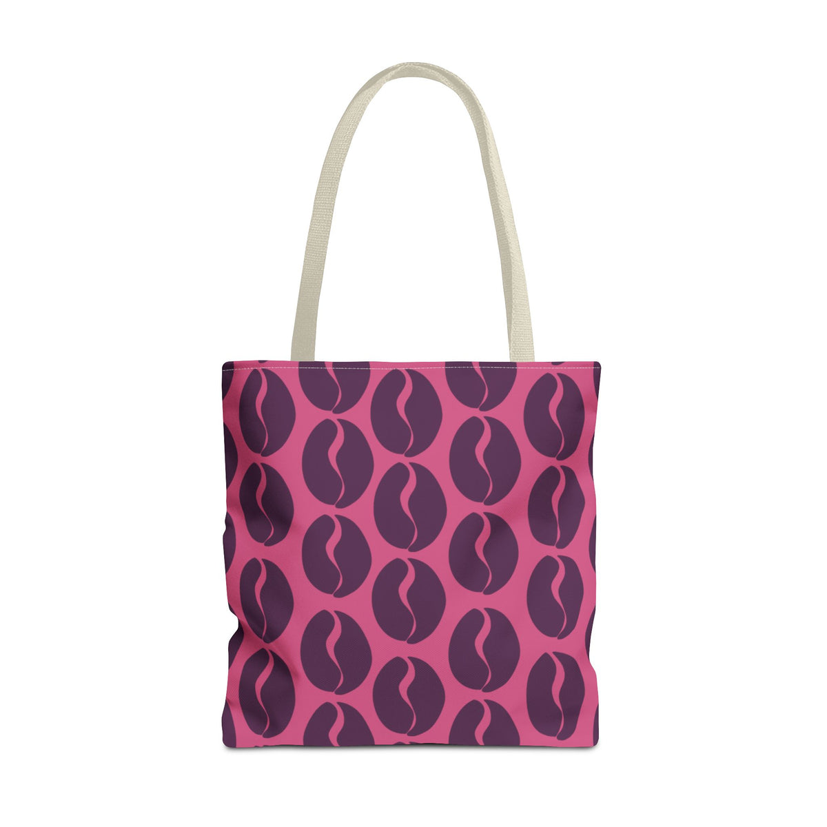 Coffee Lover's Tote - Grape on Pink Coffee Vibes Tote Bag