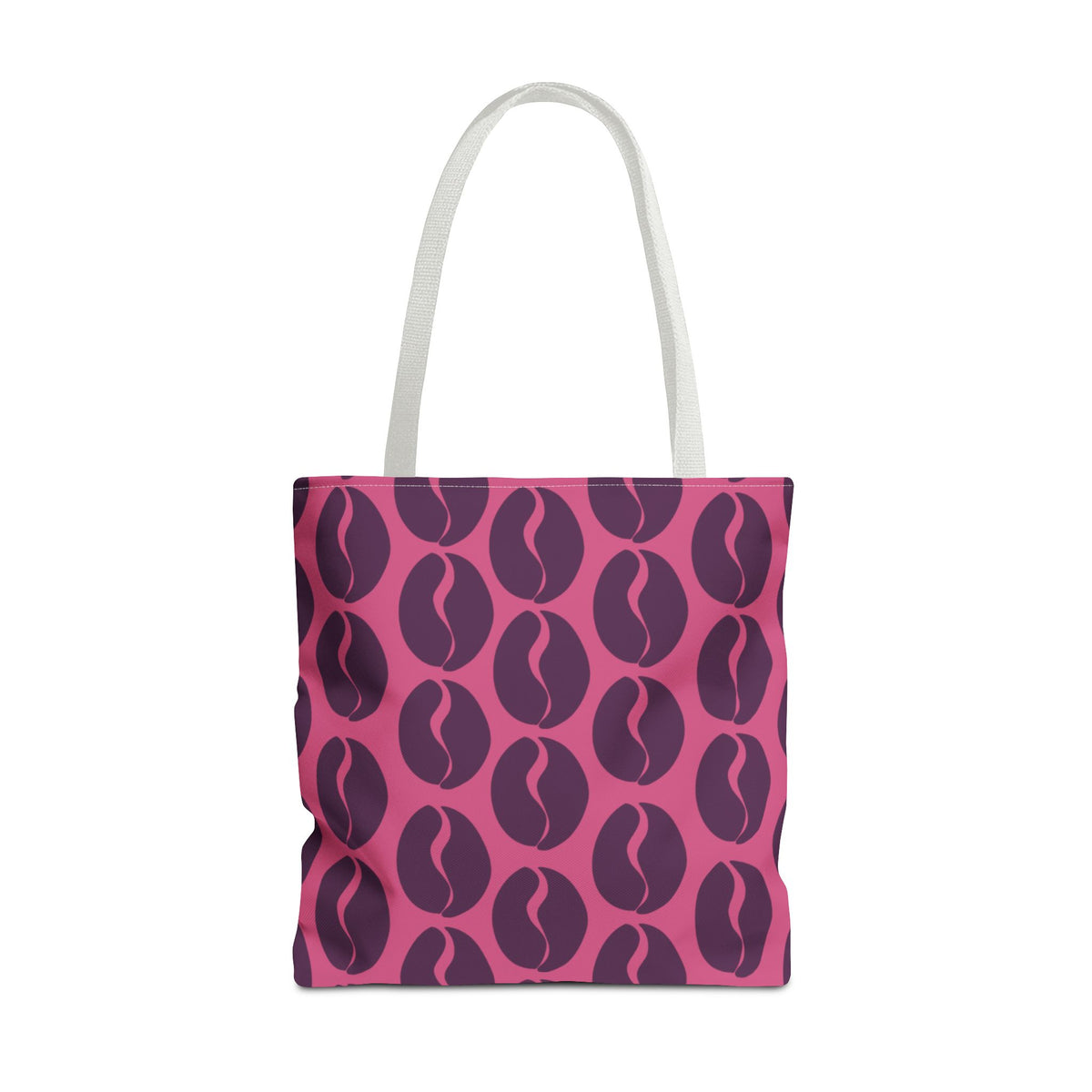 Coffee Lover's Tote - Grape on Pink Coffee Vibes Tote Bag