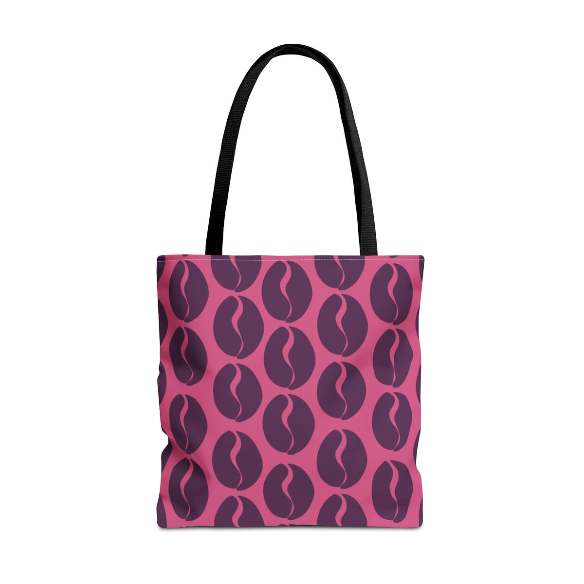 Coffee Lover's Tote - Grape on Pink Coffee Vibes Tote Bag