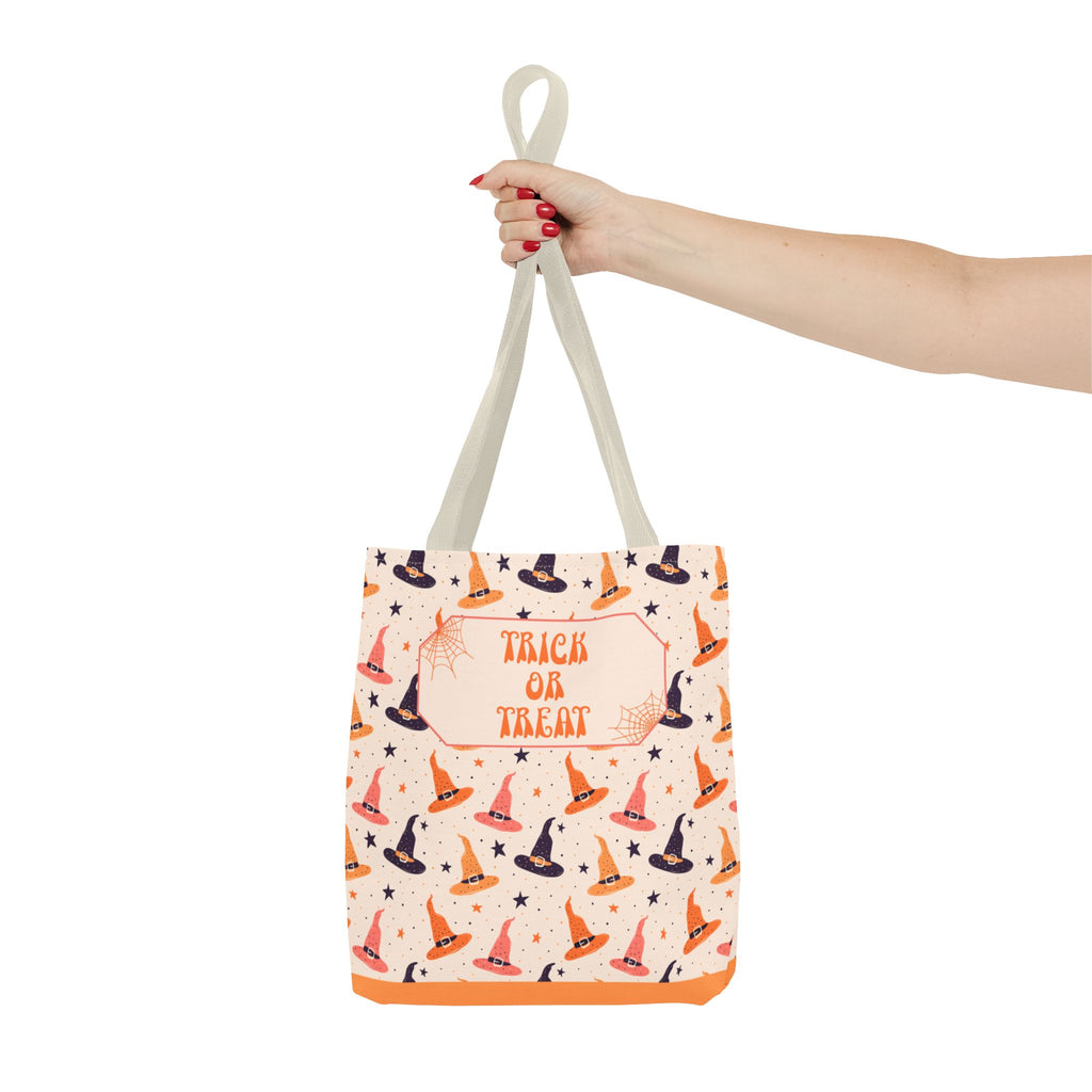 Halloween Witch Hat Pattern Trick or Treat Bag - Personalizable Candy Tote