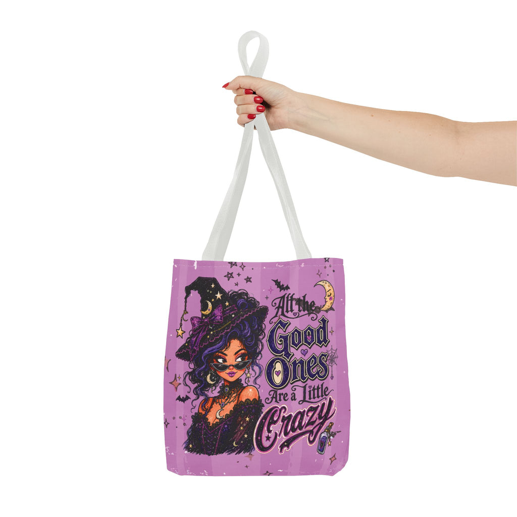 Witchy Purple Tote - “All the Good Ones Are a Little Crazy” Graphic Tote