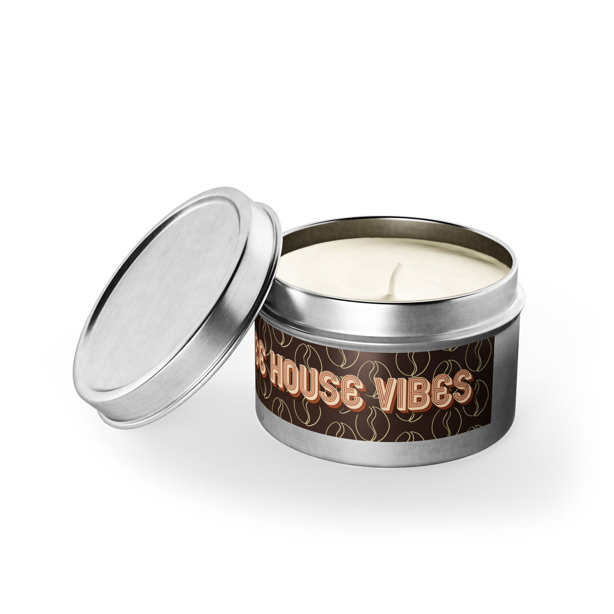Fresh Coffee Scent Candle - Coffee House Vibes Tin Candle
