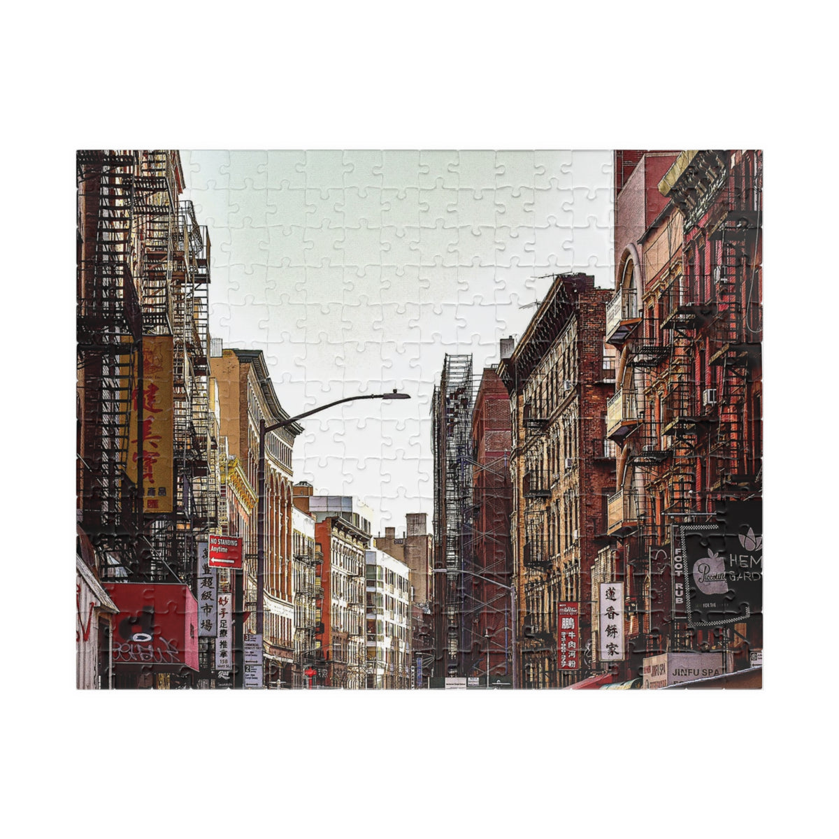 Downtown New York Puzzle - Chinatown Skies Puzzle- 110 or 252 pieces