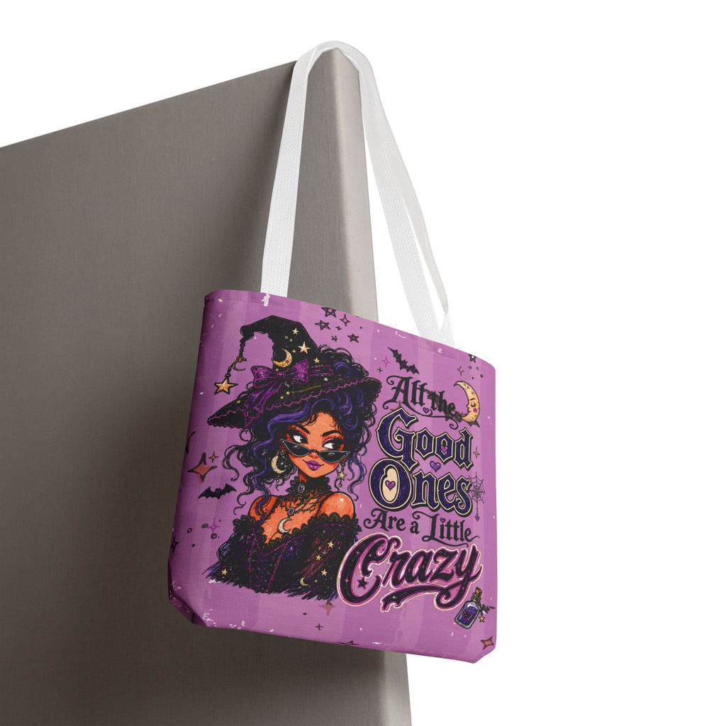 Witchy Purple Tote - “All the Good Ones Are a Little Crazy” Graphic Tote