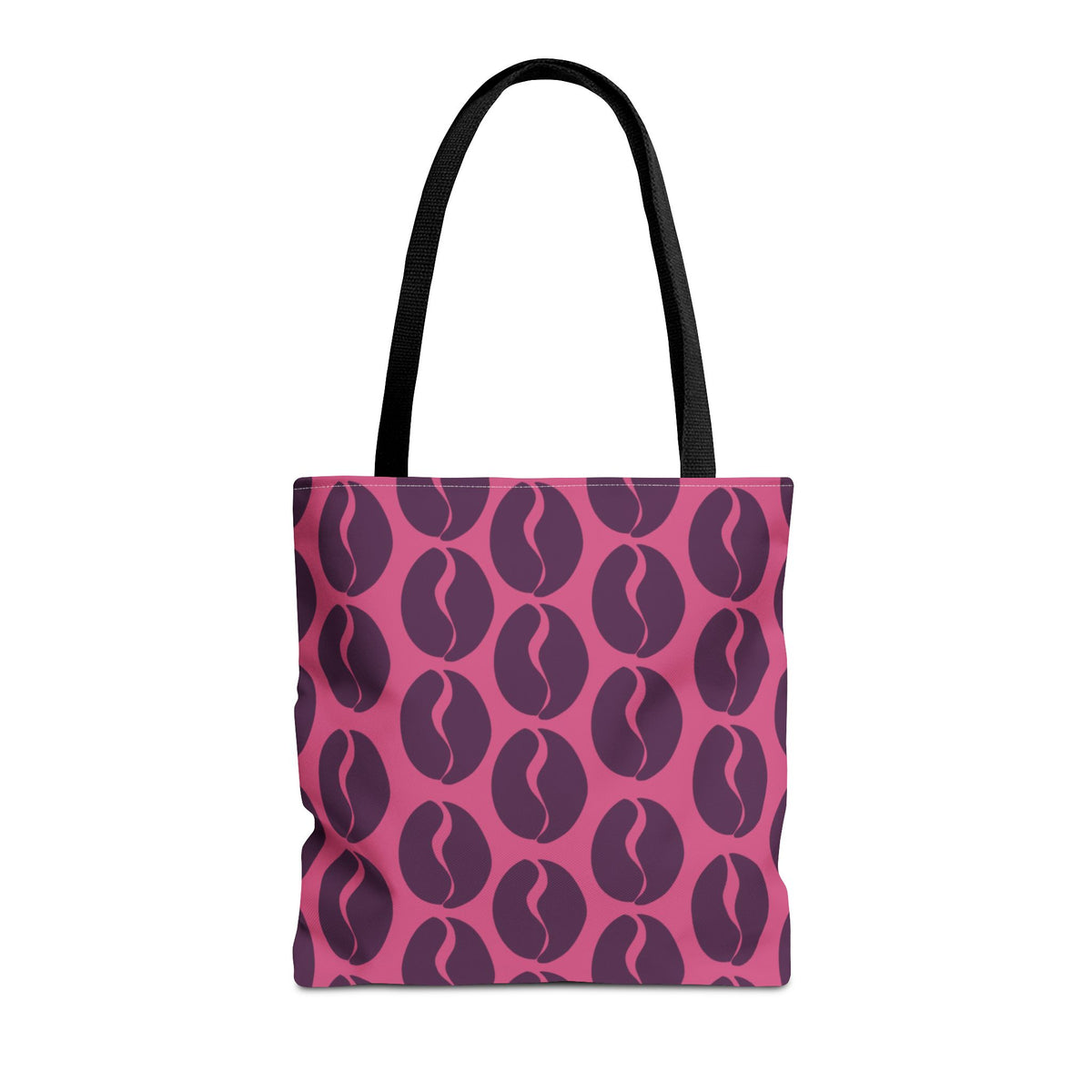 Coffee Lover's Tote - Grape on Pink Coffee Vibes Tote Bag