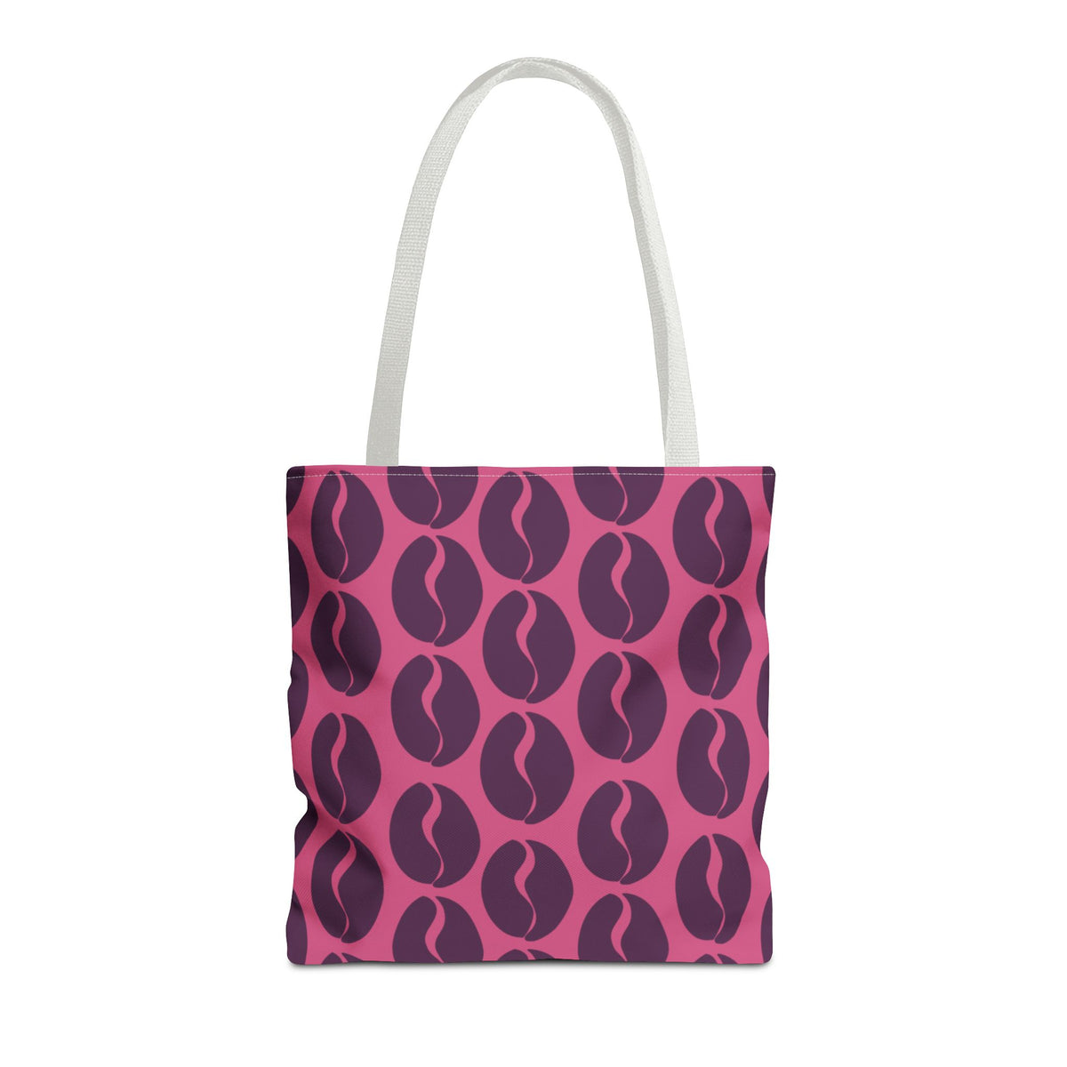 Coffee Lover's Tote - Grape on Pink Coffee Vibes Tote Bag