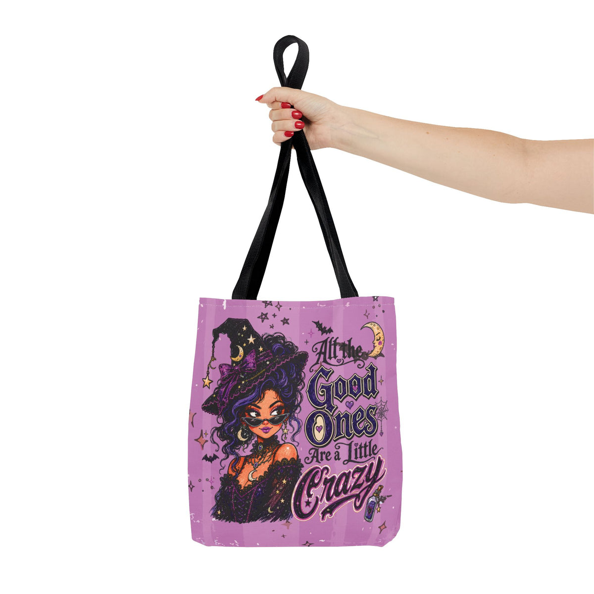 Witchy Purple Tote - “All the Good Ones Are a Little Crazy” Graphic Tote