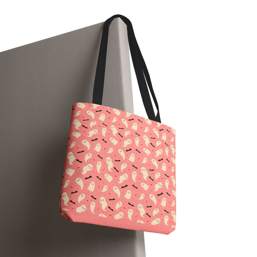 Cute Ghosts and Bats Pattern Trick or Treat Bag