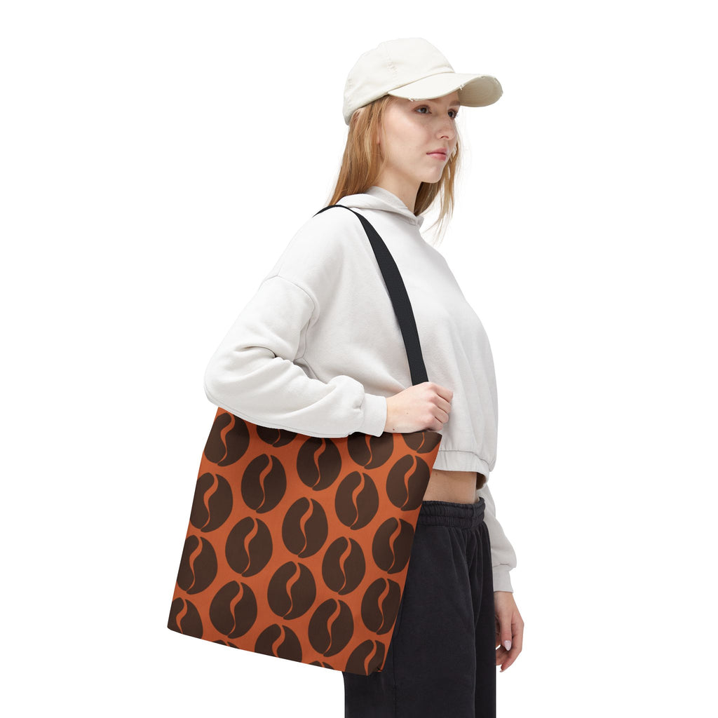 Coffee Bean Tote Bag - Cocoa Brown Coffee Lover's Tote