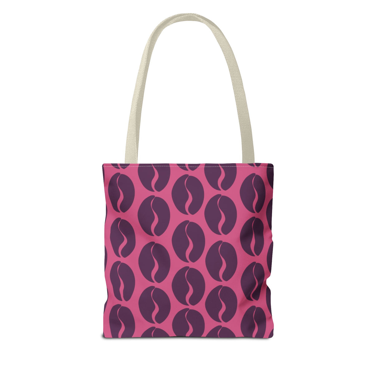 Coffee Lover's Tote - Grape on Pink Coffee Vibes Tote Bag