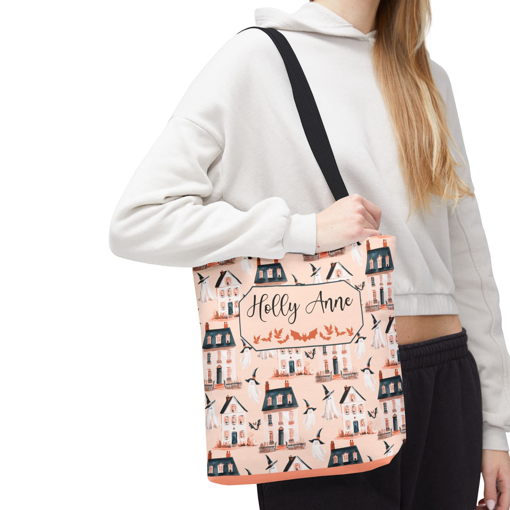 Spooky Village Personalizable Tote Bag