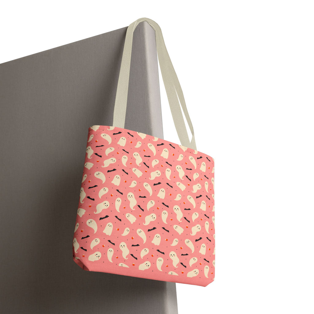 Cute Ghosts and Bats Pattern Trick or Treat Bag