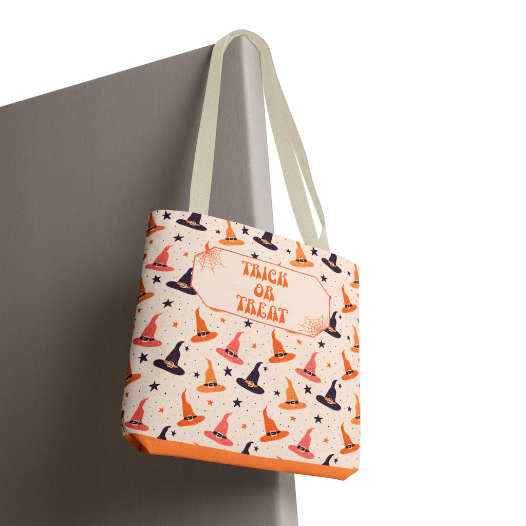 Halloween Witch Hat Pattern Trick or Treat Bag - Personalizable Candy Tote