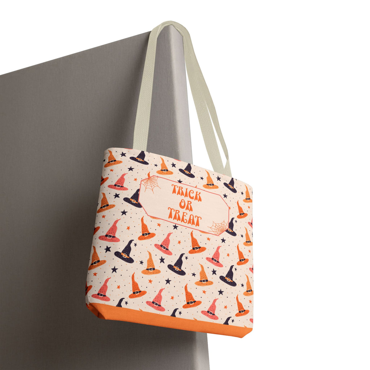 Halloween Witch Hat Pattern Trick or Treat Bag - Personalizable Candy Tote