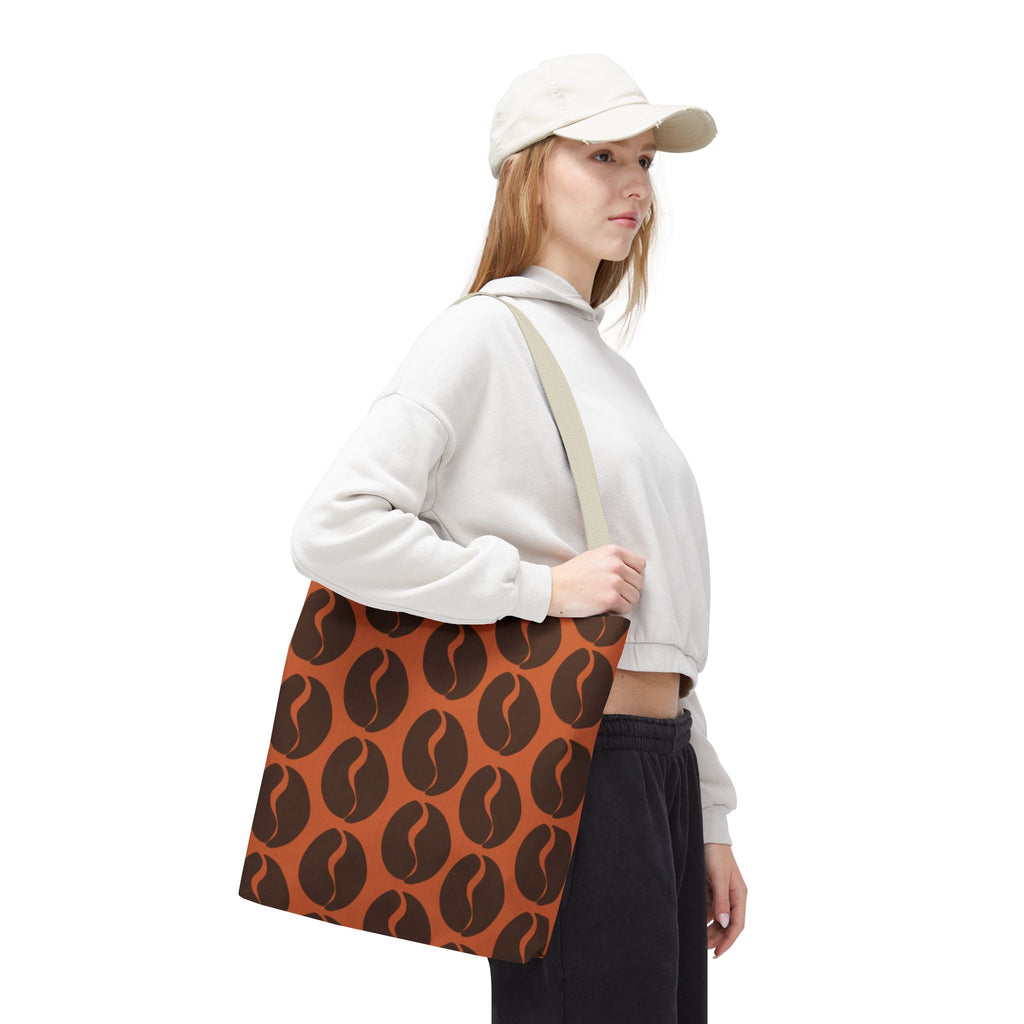 Coffee Bean Tote Bag - Cocoa Brown Coffee Lover's Tote