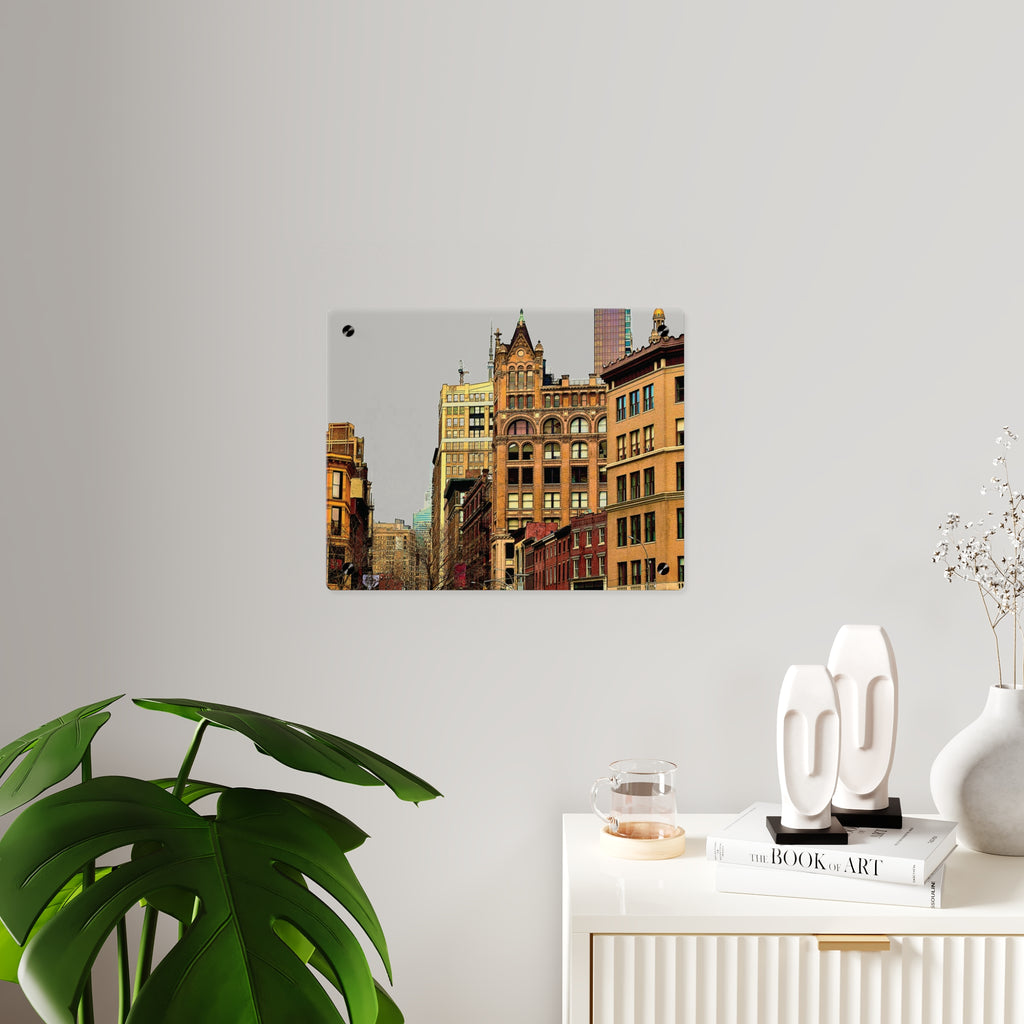 New York City Acrylic Wall Art - Looking Up Union Square Art Panel