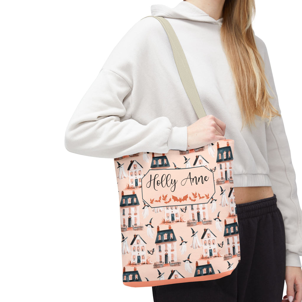 Spooky Village Personalizable Tote Bag