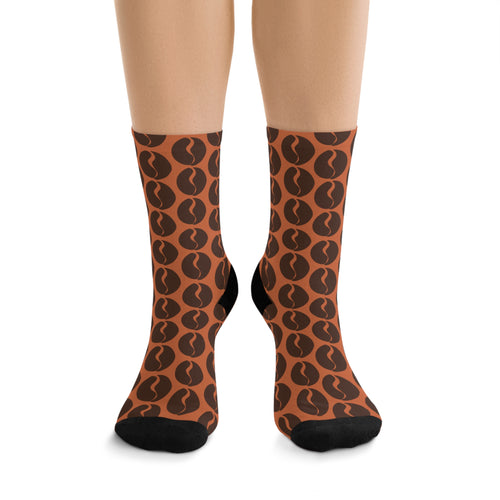Coffee Lover’s Socks - Cocoa City Bean Print Socks