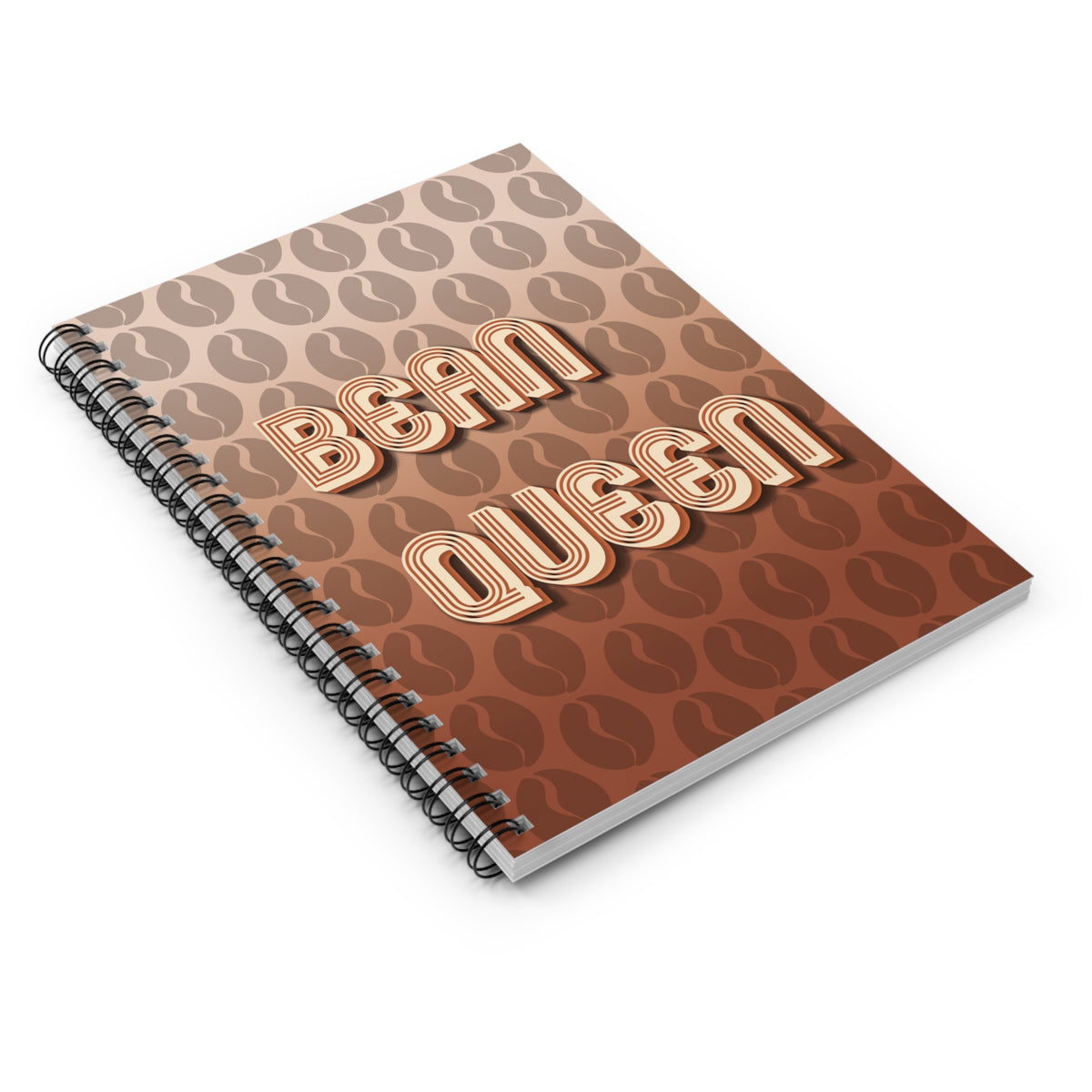 Bean Queen Coffee Lover’s Spiral Notebook