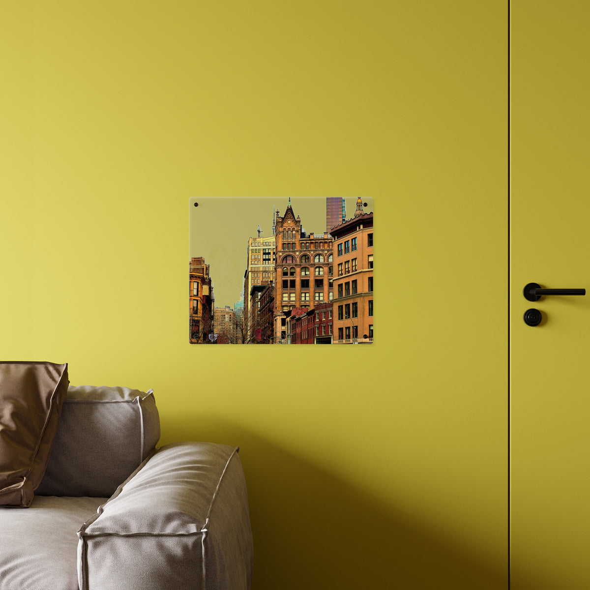 New York City Acrylic Wall Art - Looking Up Union Square Art Panel