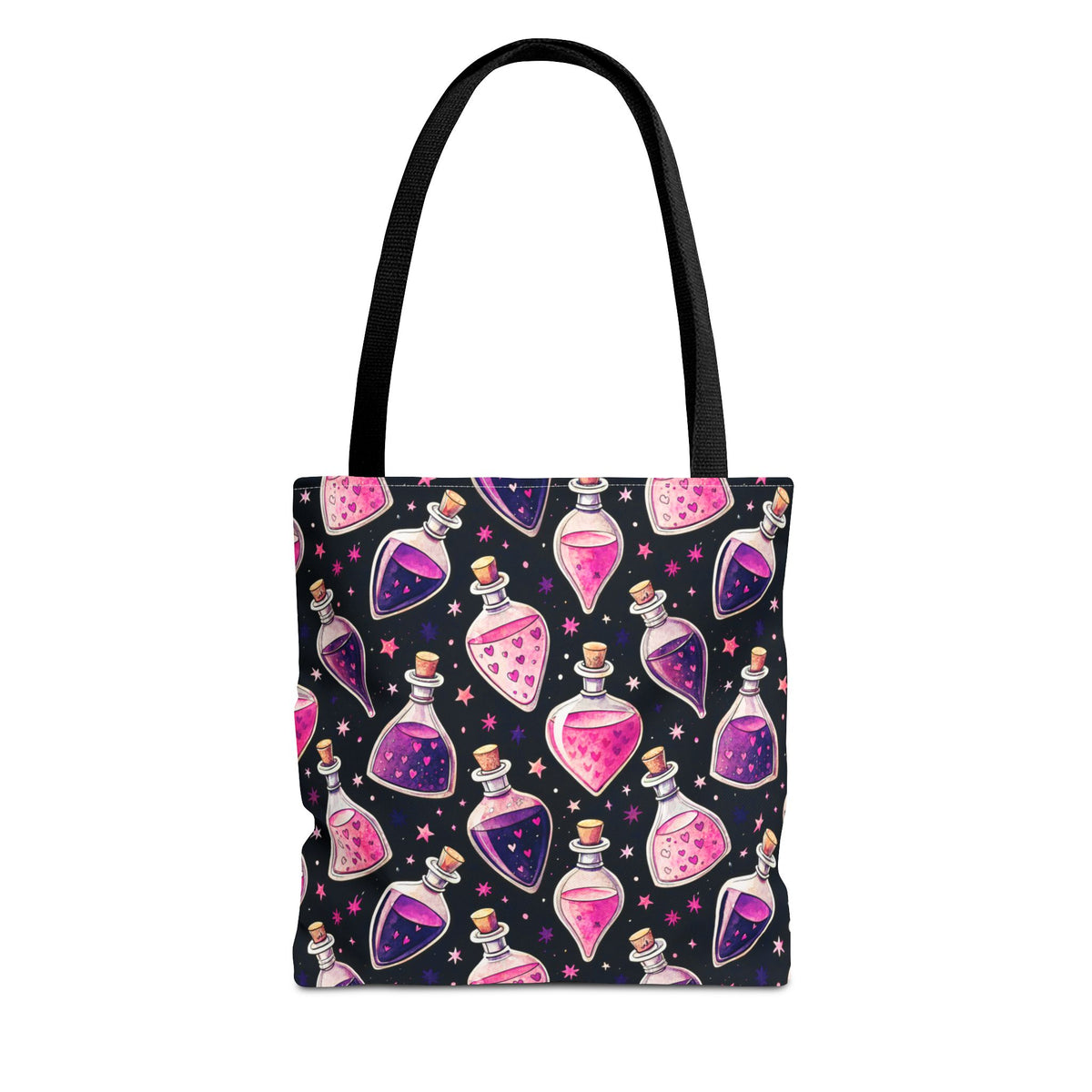Cute Spooky Potion Bottle Bag - Pink and Purple Magic Halloween Tote
