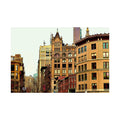 New York City Union Square - Looking Up the Square Photo Satin Poster
