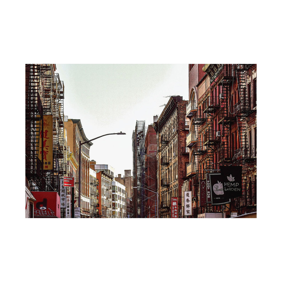 Downtown New York Photo - Chinatown Skyline Matte Poster