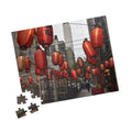 Urban Streetscape Photo Puzzle - Red Lanterns Puzzle- 110, 252, or 520 pieces