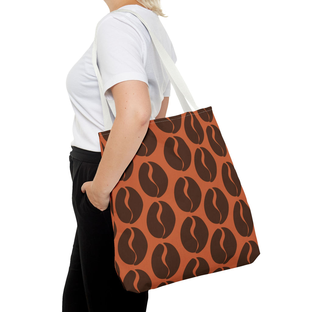 Coffee Bean Tote Bag - Cocoa Brown Coffee Lover's Tote