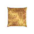 Peacock Accent Pillow - Decorative Gold Feather Velvet Pillow
