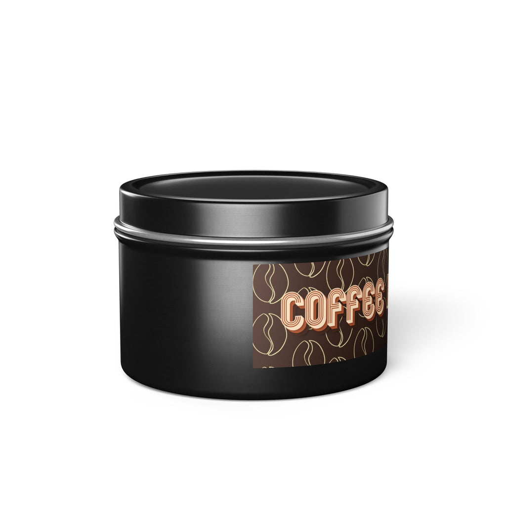 Fresh Coffee Scent Candle - Coffee House Vibes Tin Candle