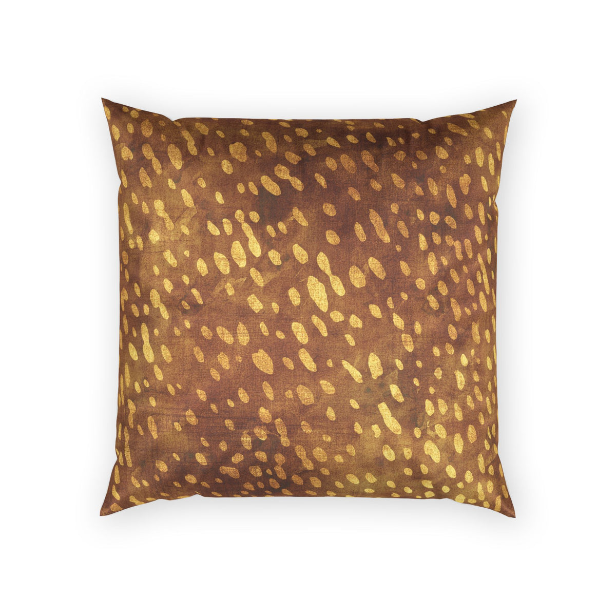 Animal Print Pillow - Decorative Golden Deer Velvet Pillow
