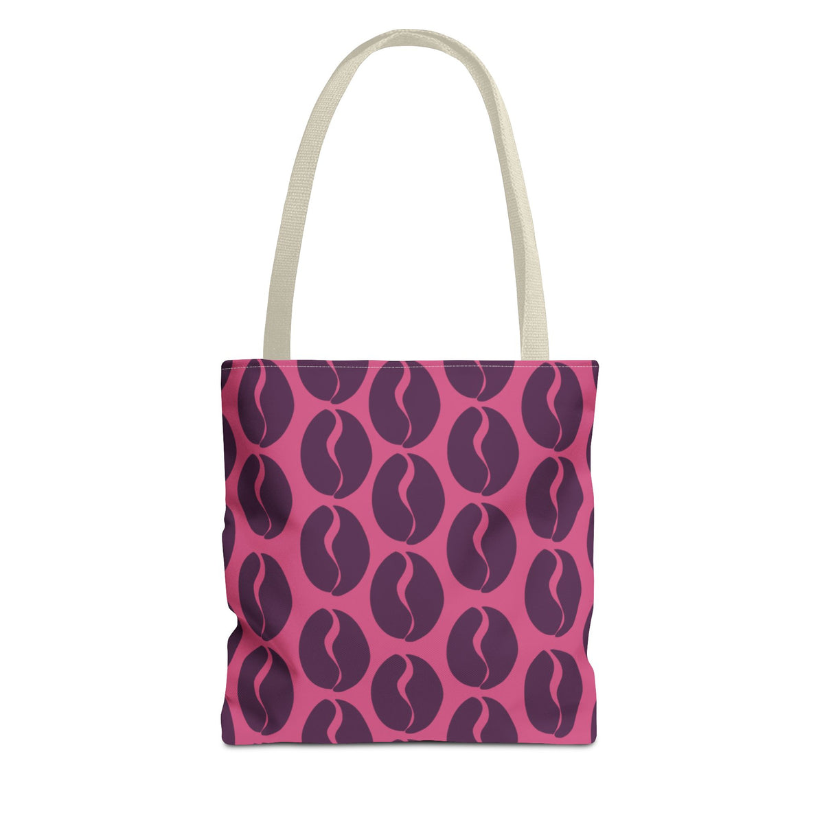 Coffee Lover's Tote - Grape on Pink Coffee Vibes Tote Bag