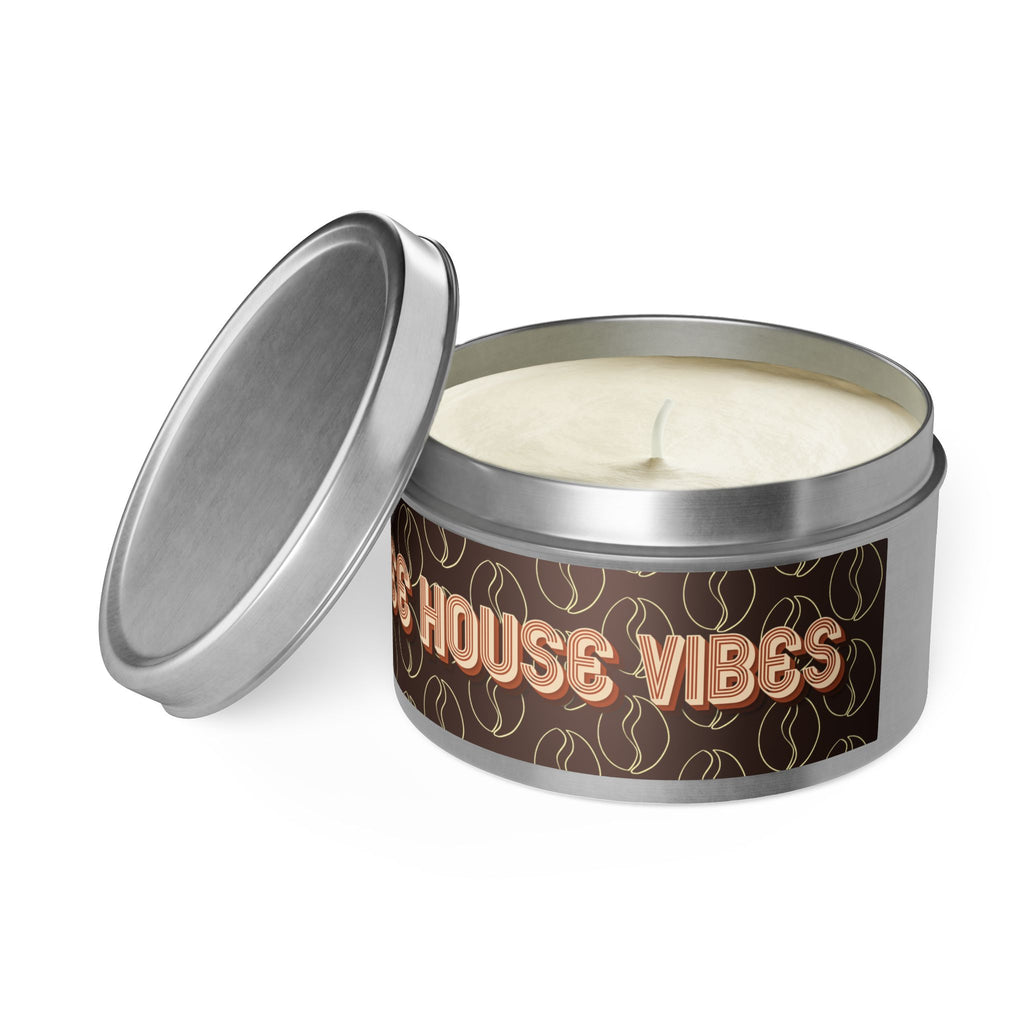 Fresh Coffee Scent Candle - Coffee House Vibes Tin Candle