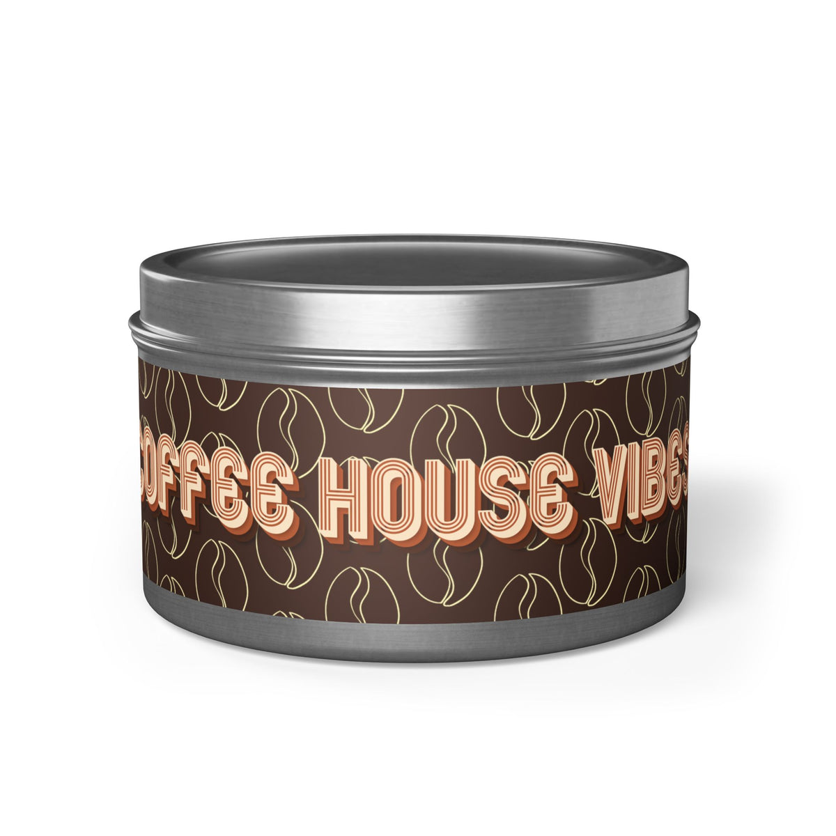 Fresh Coffee Scent Candle - Coffee House Vibes Tin Candle
